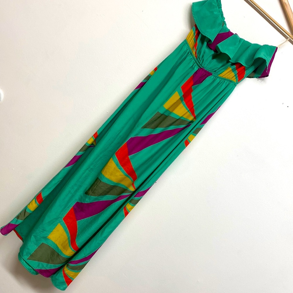 Charolette Russe green maxi dress. Size medium